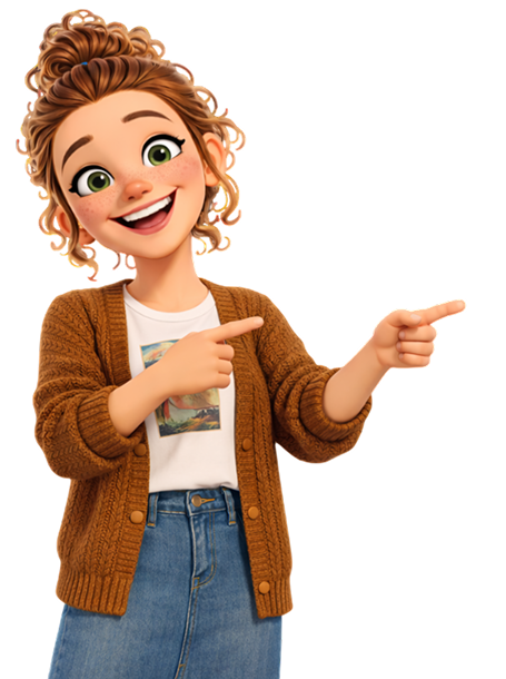 Character pointing right