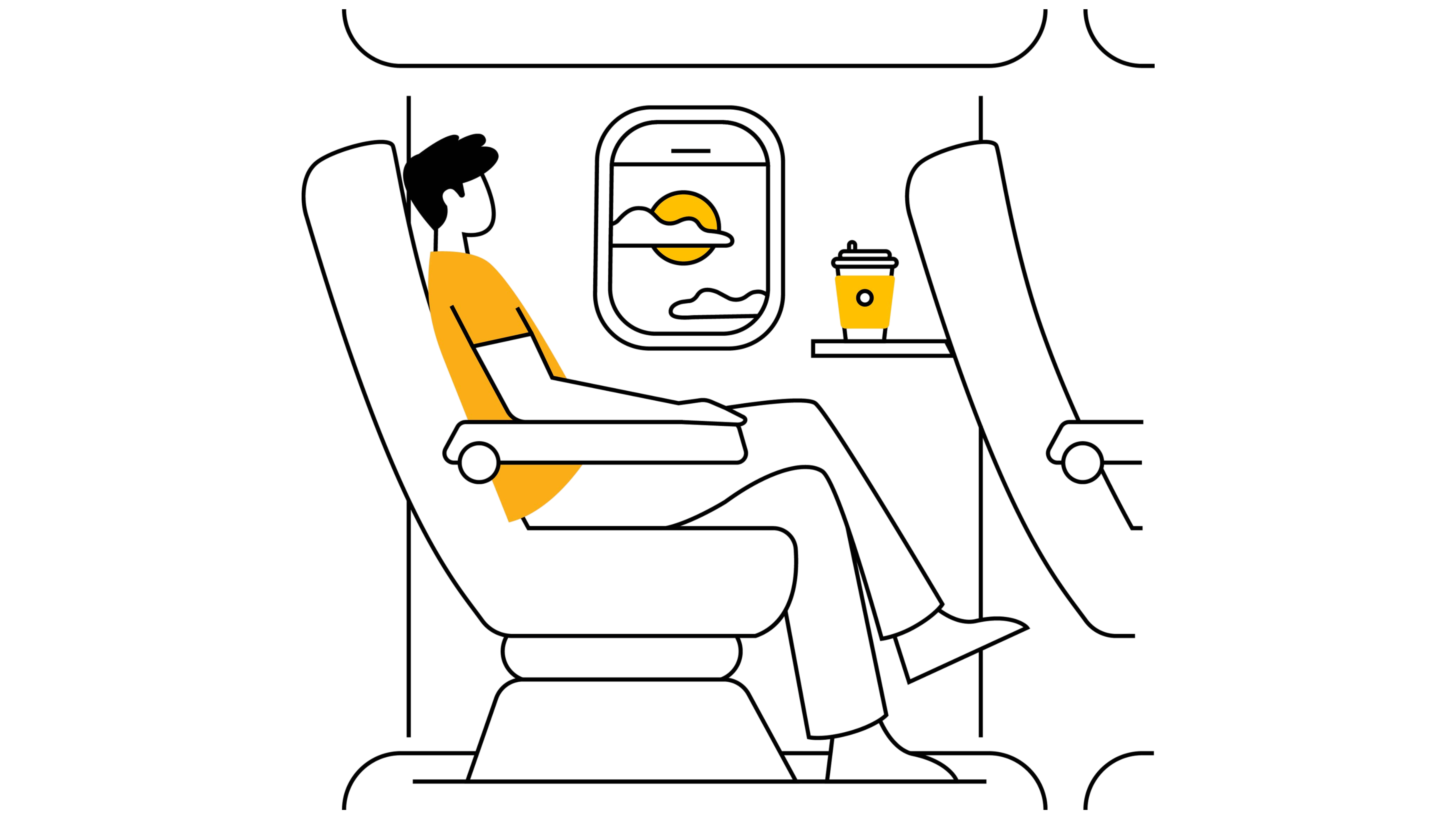 Person on plane